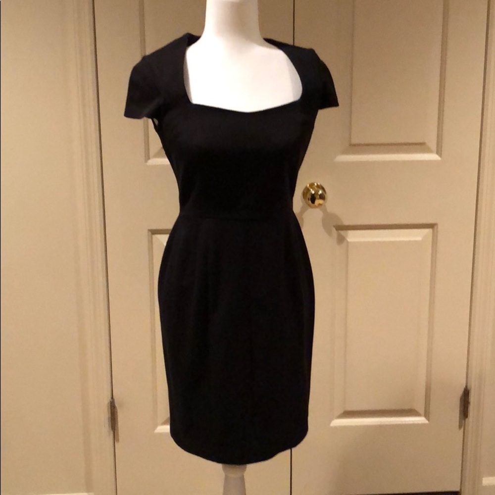 Banana Republic Mad Men Black sheath dress 6P